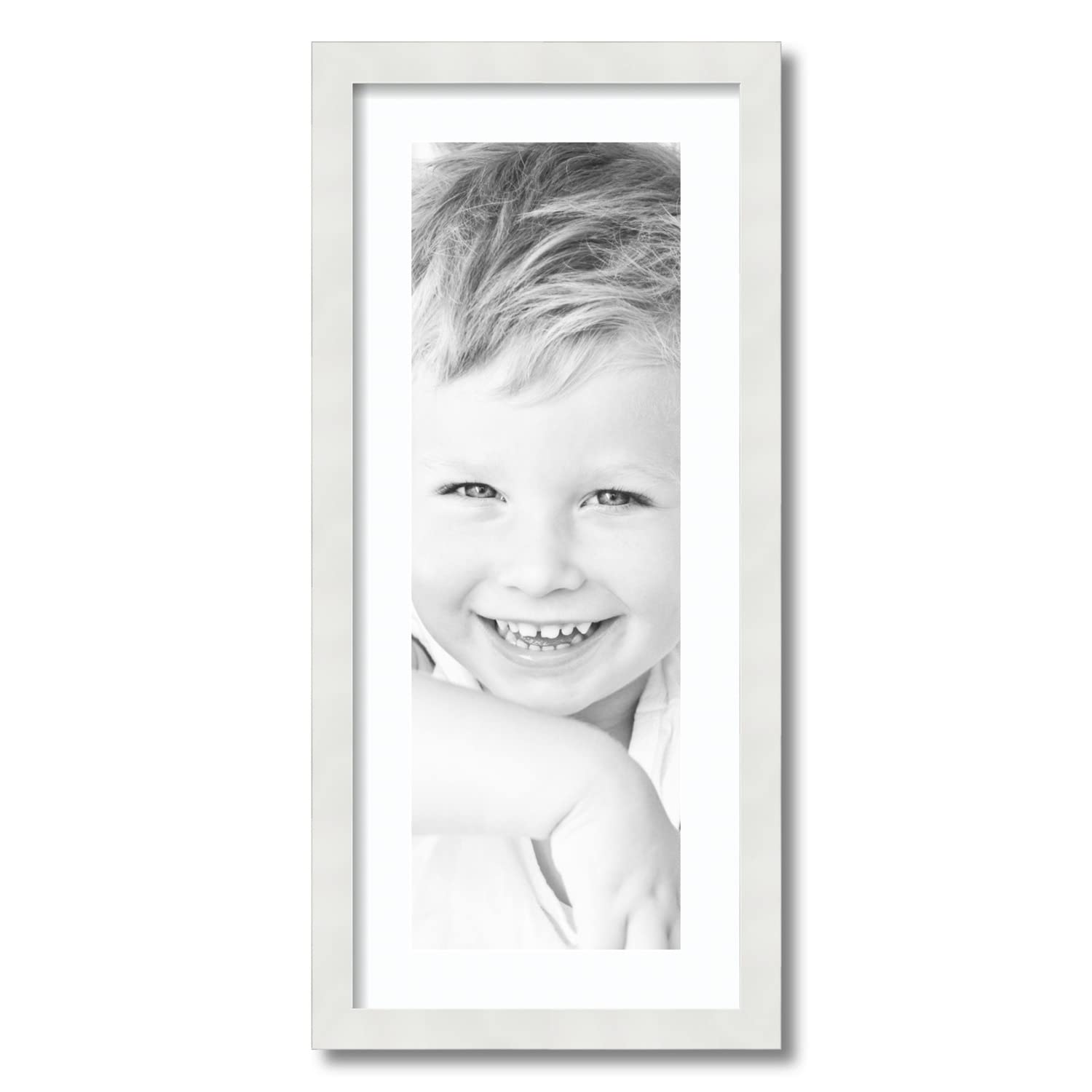 Amazon.com - ArtToFrames 8x24 inch Satin White Frame Picture Frame
